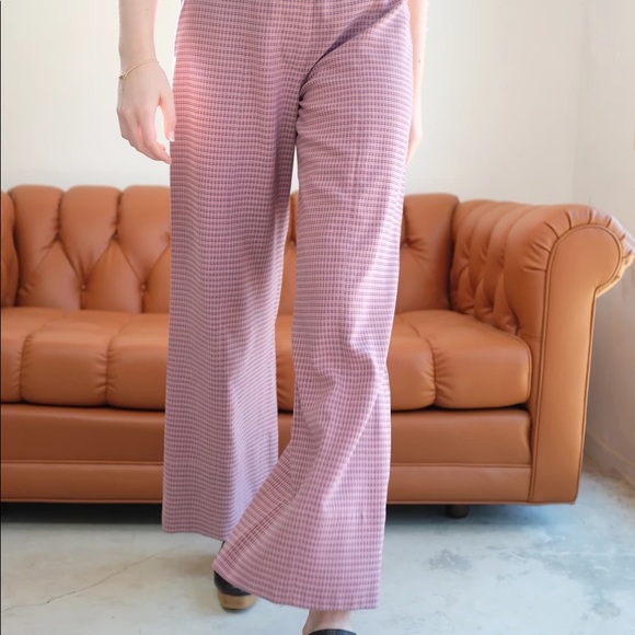 ISO Mr. Larkin pink check/plaid Arlene pants - Picture 2 of 6